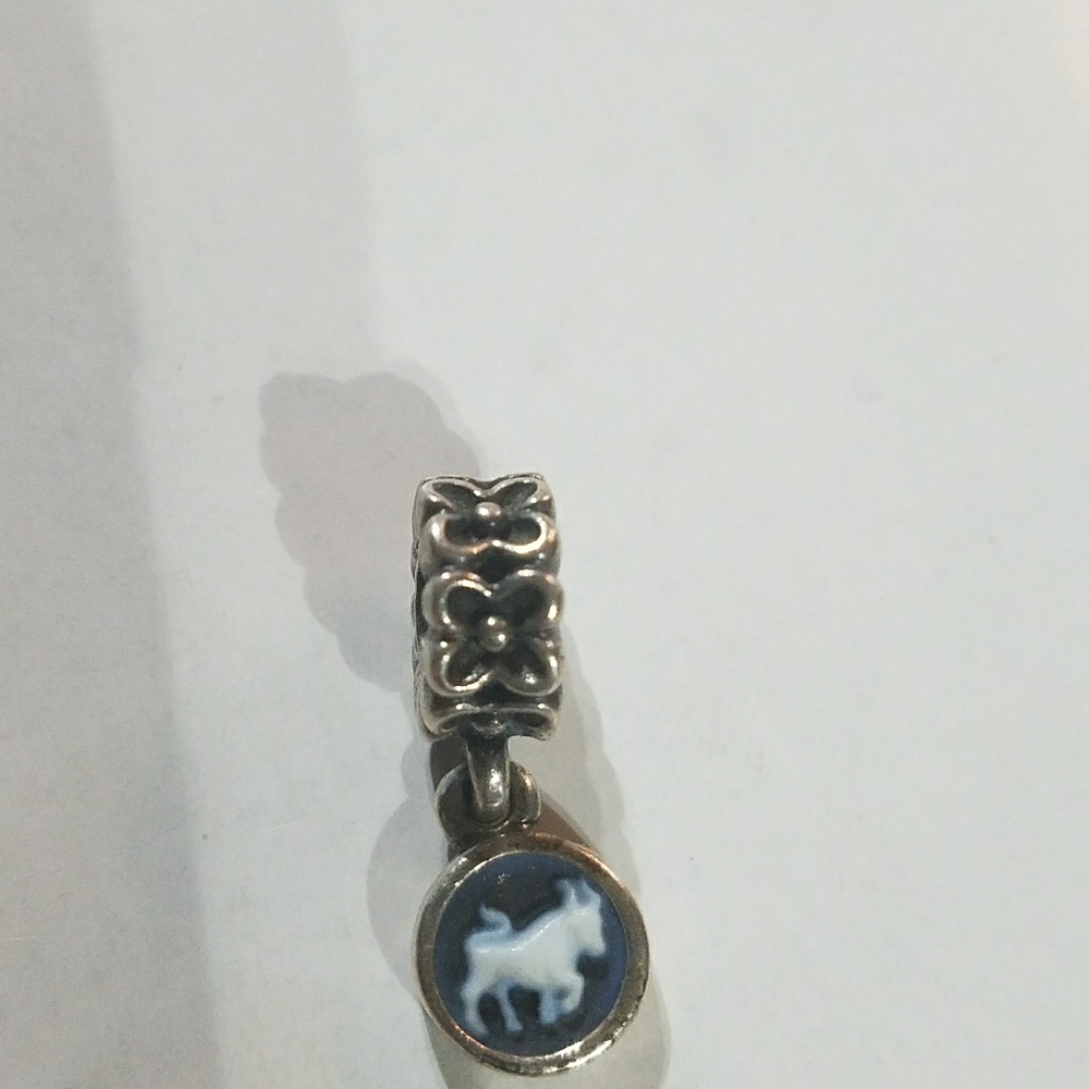 Pandora Blue Agate TAURUS Charm